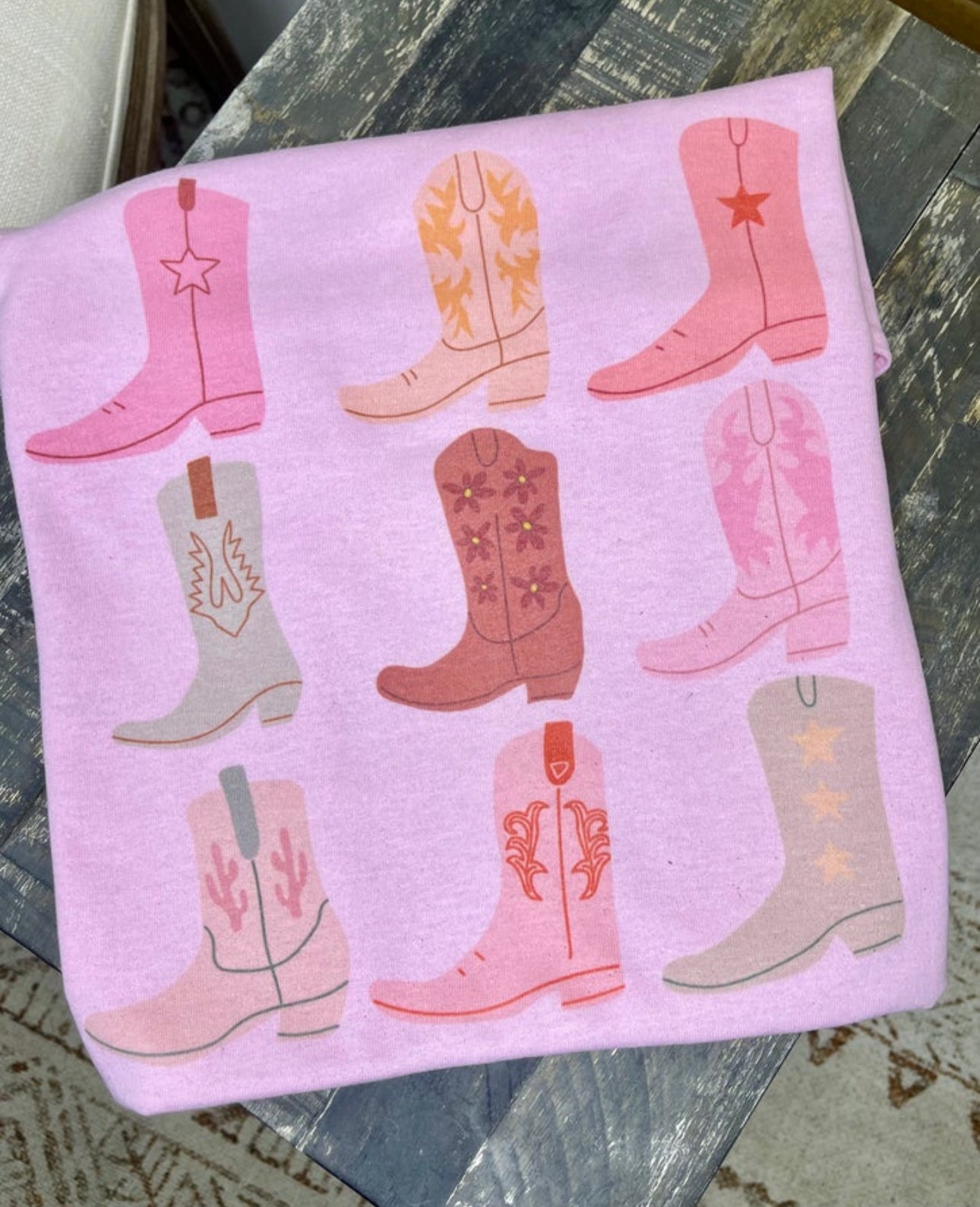 Pink Boots Tee