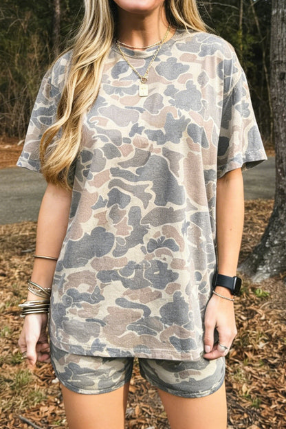 Multicolour Camouflage Short Set