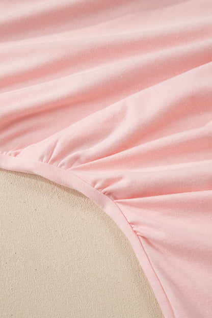 Black Plus Size Solid Color Asymmetric Neck Short Sleeve Blouse