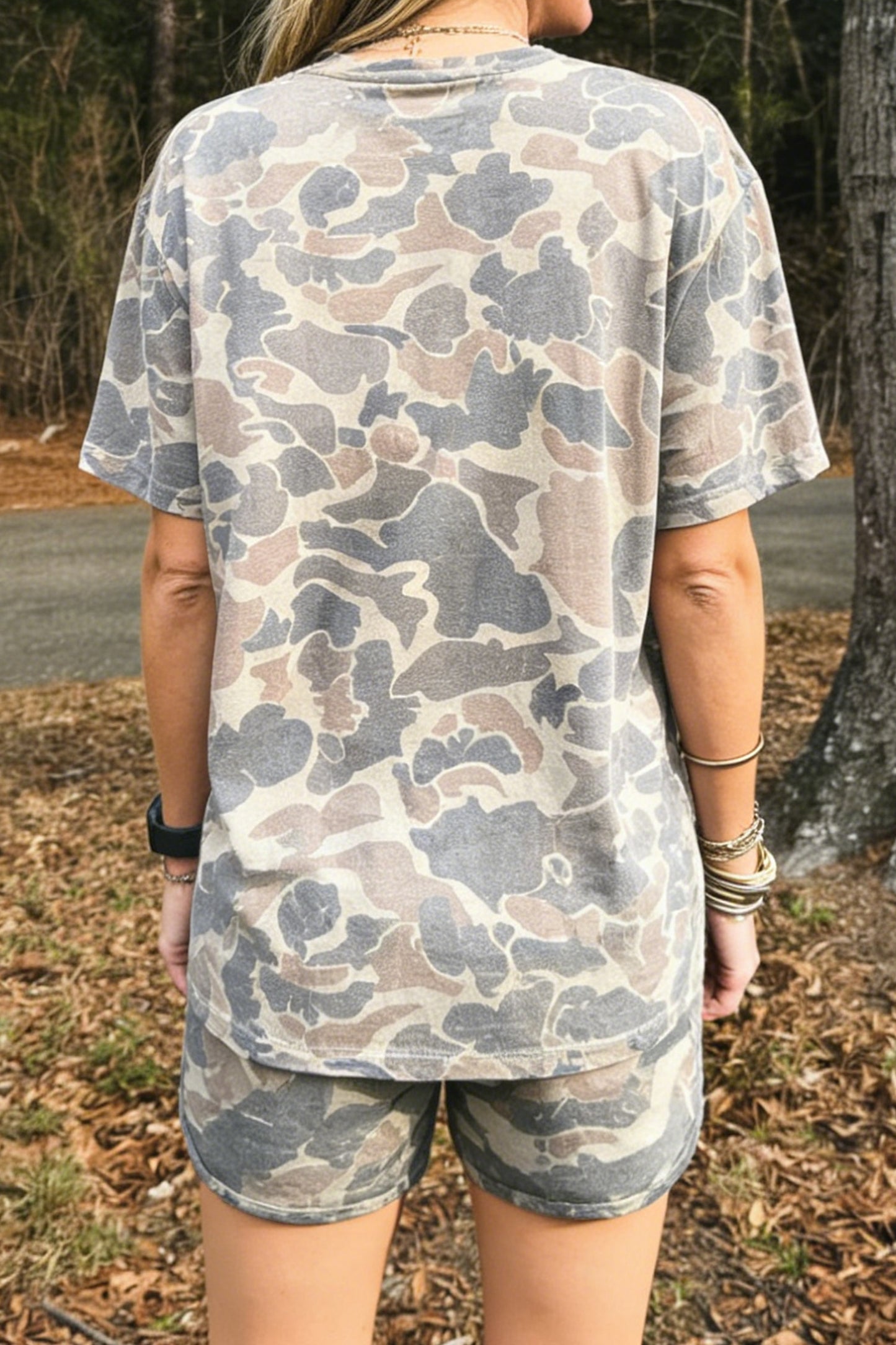 Multicolour Camouflage Short Set
