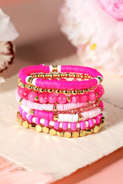 Sachet Pink Clay Bead Bracelet