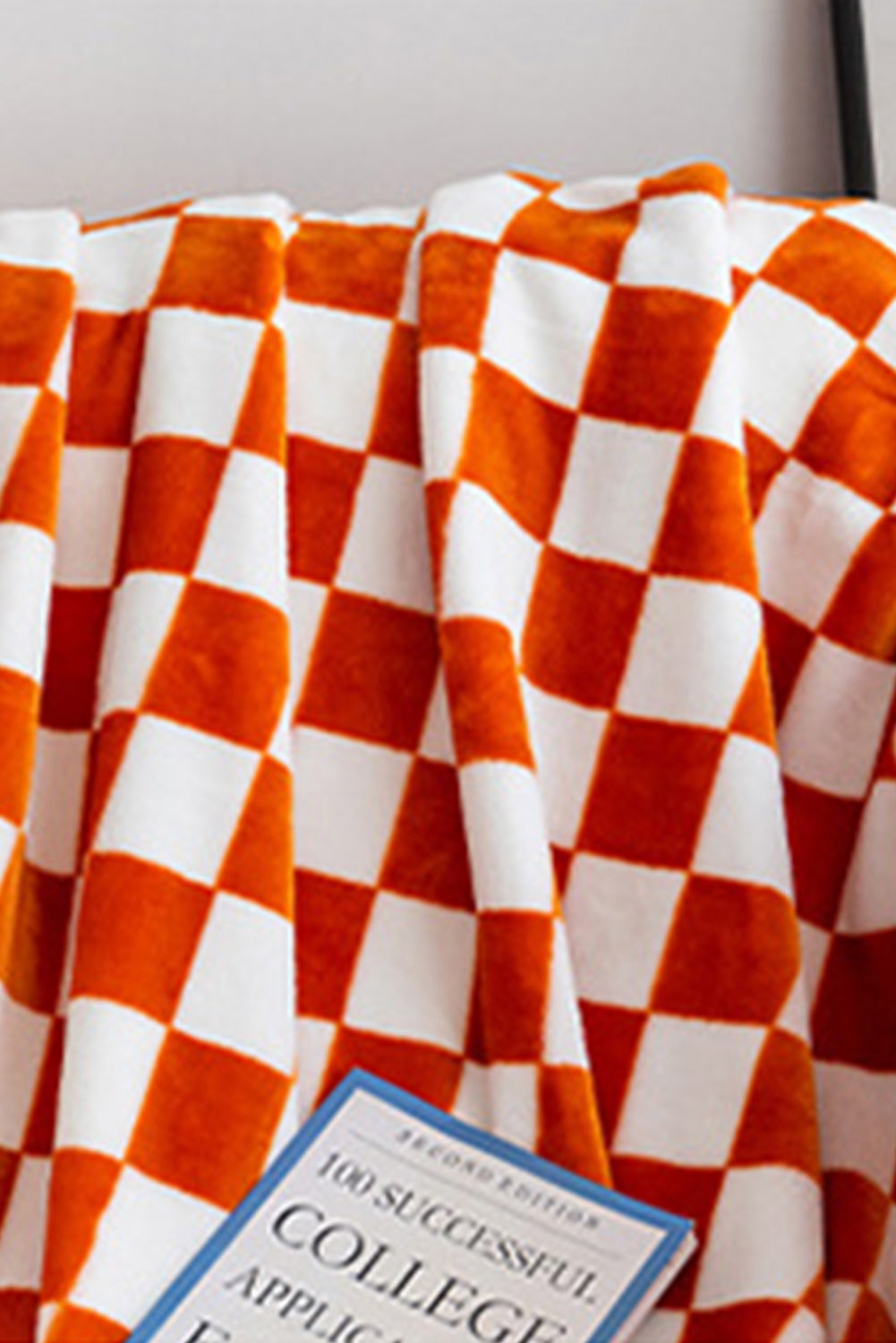 Chestnut Checkerboard Printed Soft Throw Blanket