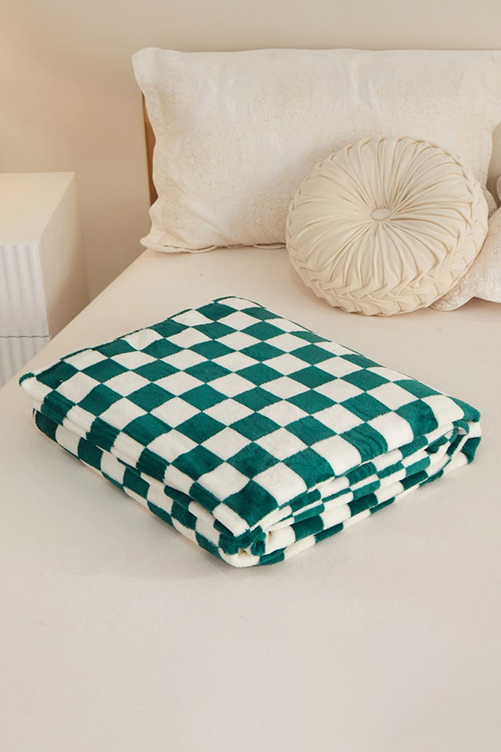 Chestnut Checkerboard Printed Soft Throw Blanket