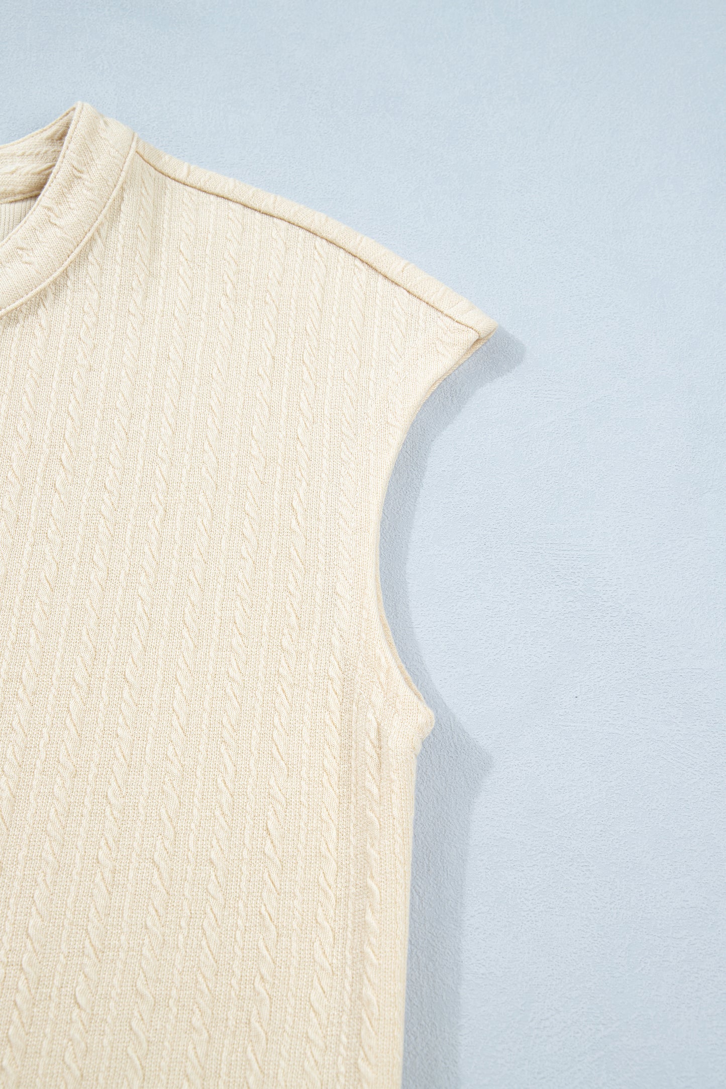 Jet Stream Half Buttons Ribbed Knit Wide Leg Jumpsuit