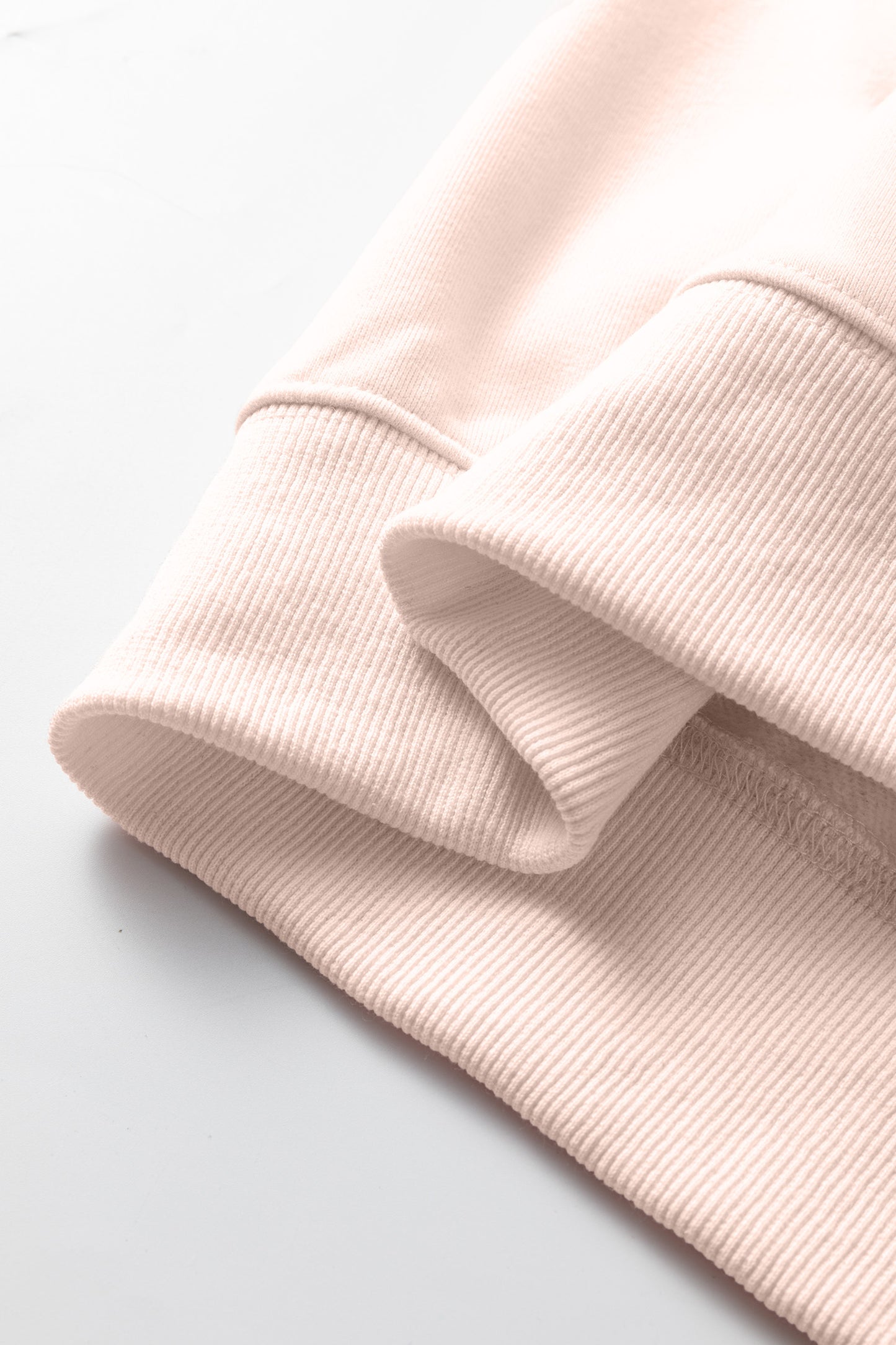 Bright Pink Oversize Blessed Embroidered Mock Neck Sweatshirt