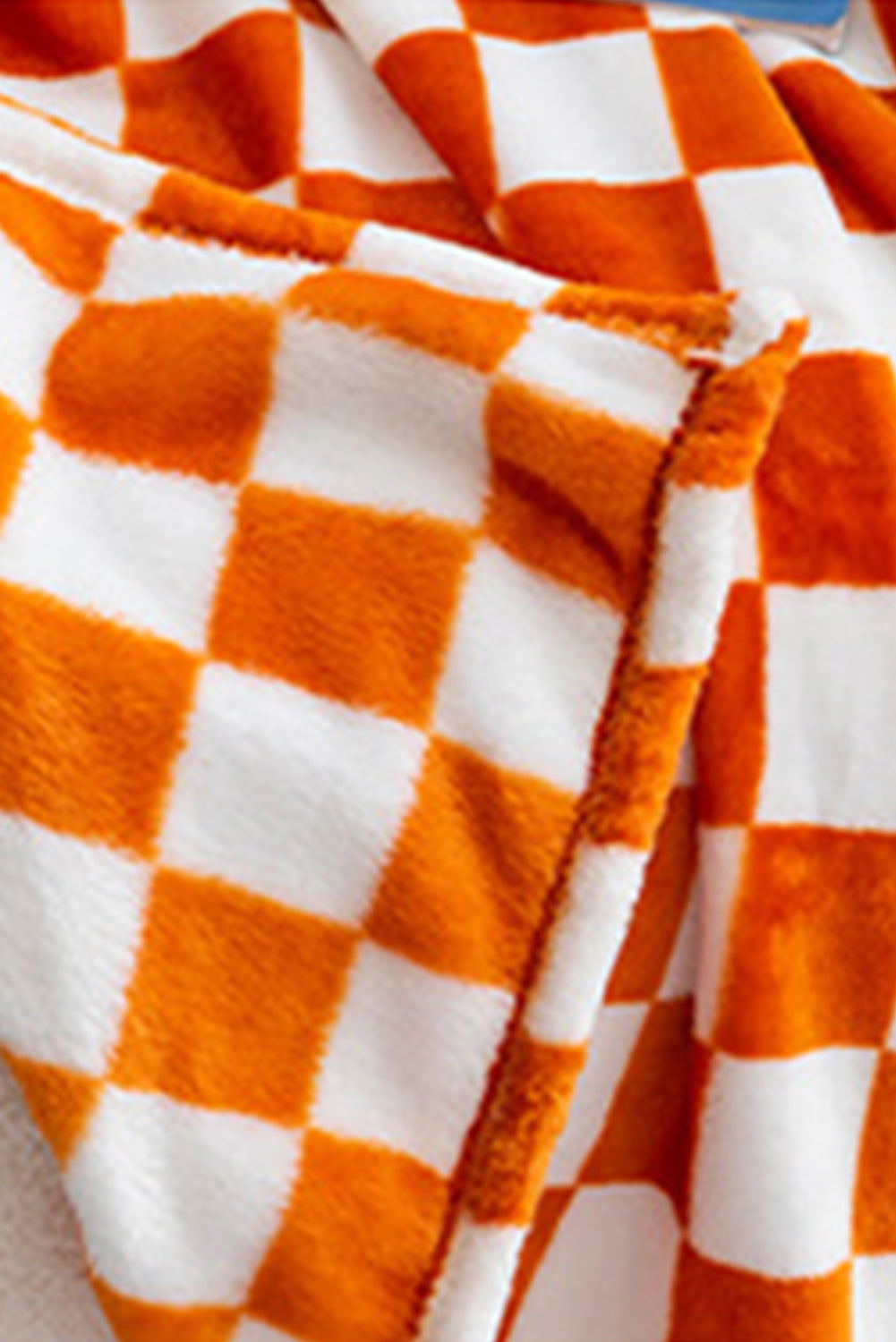 Chestnut Checkerboard Printed Soft Throw Blanket