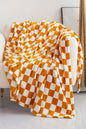 Chestnut Checkerboard Printed Soft Throw Blanket