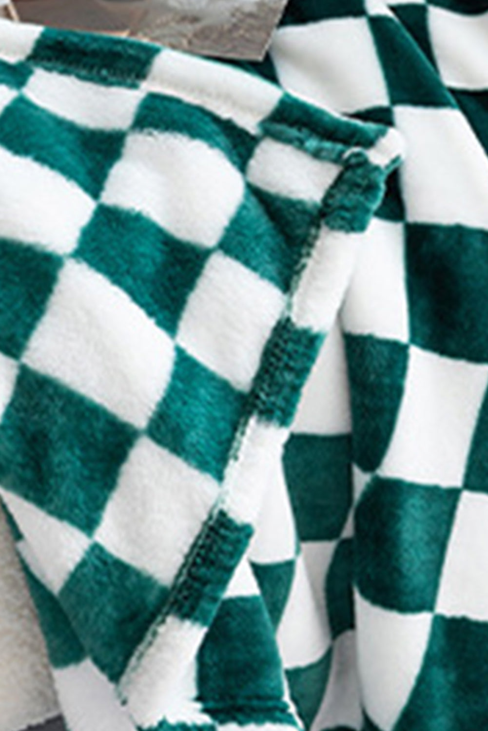 Chestnut Checkerboard Printed Soft Throw Blanket