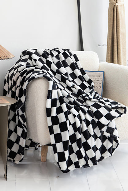 Chestnut Checkerboard Printed Soft Throw Blanket